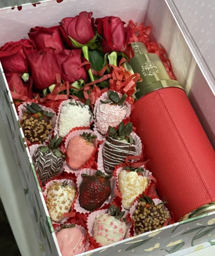 Pink And Red Strawberries