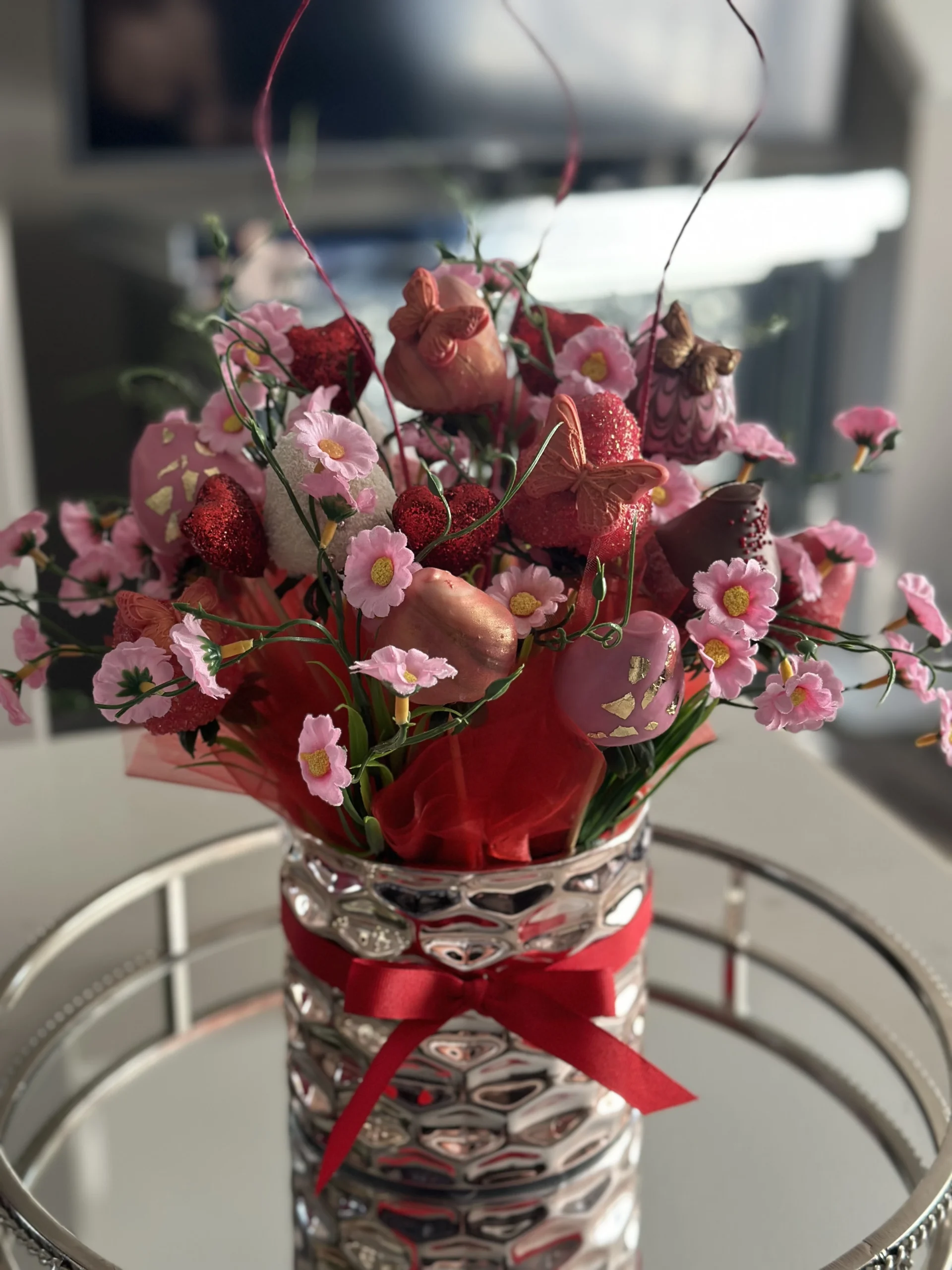 Pink And Red Strawberries