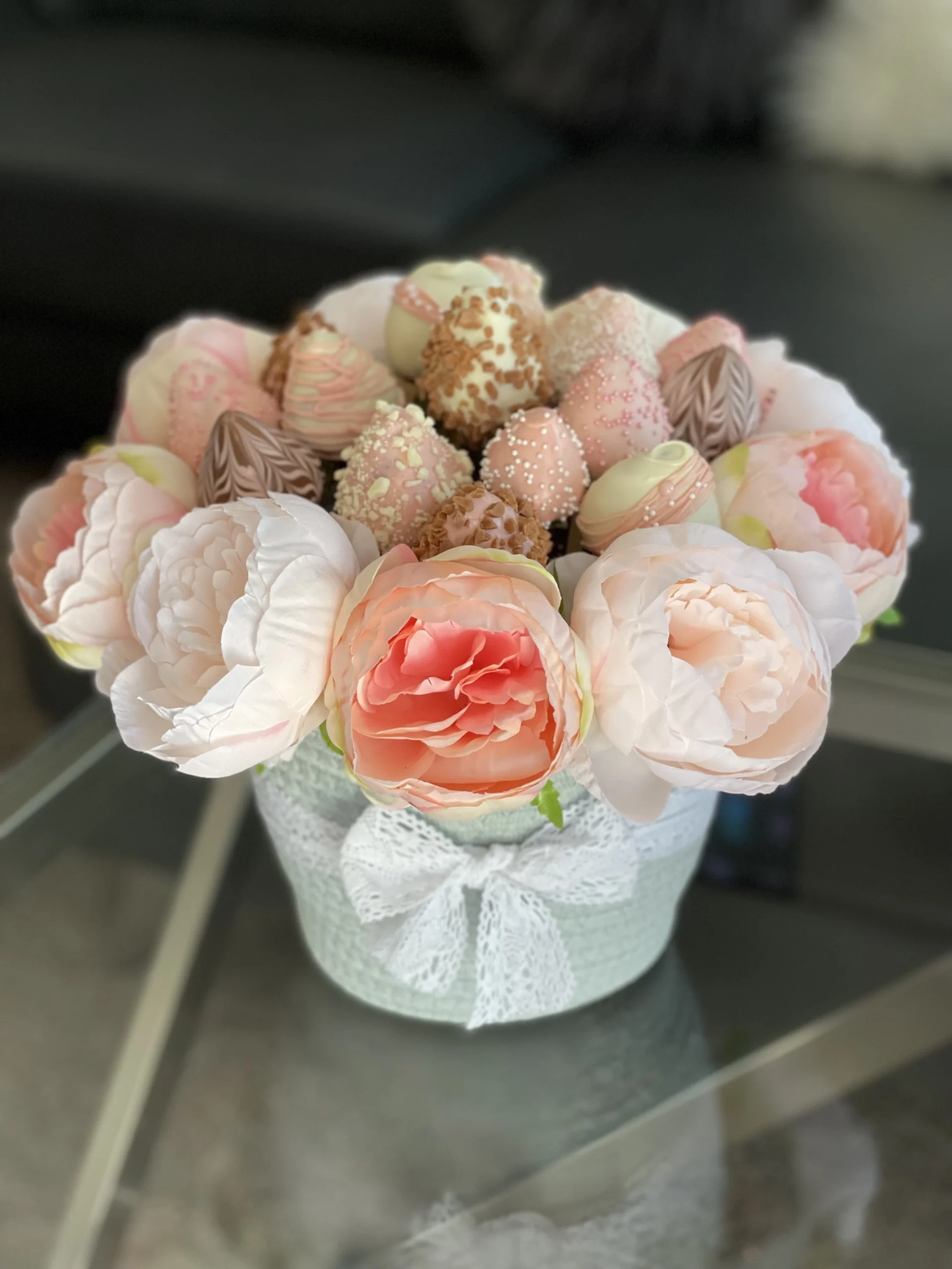 Pink And Red Strawberries