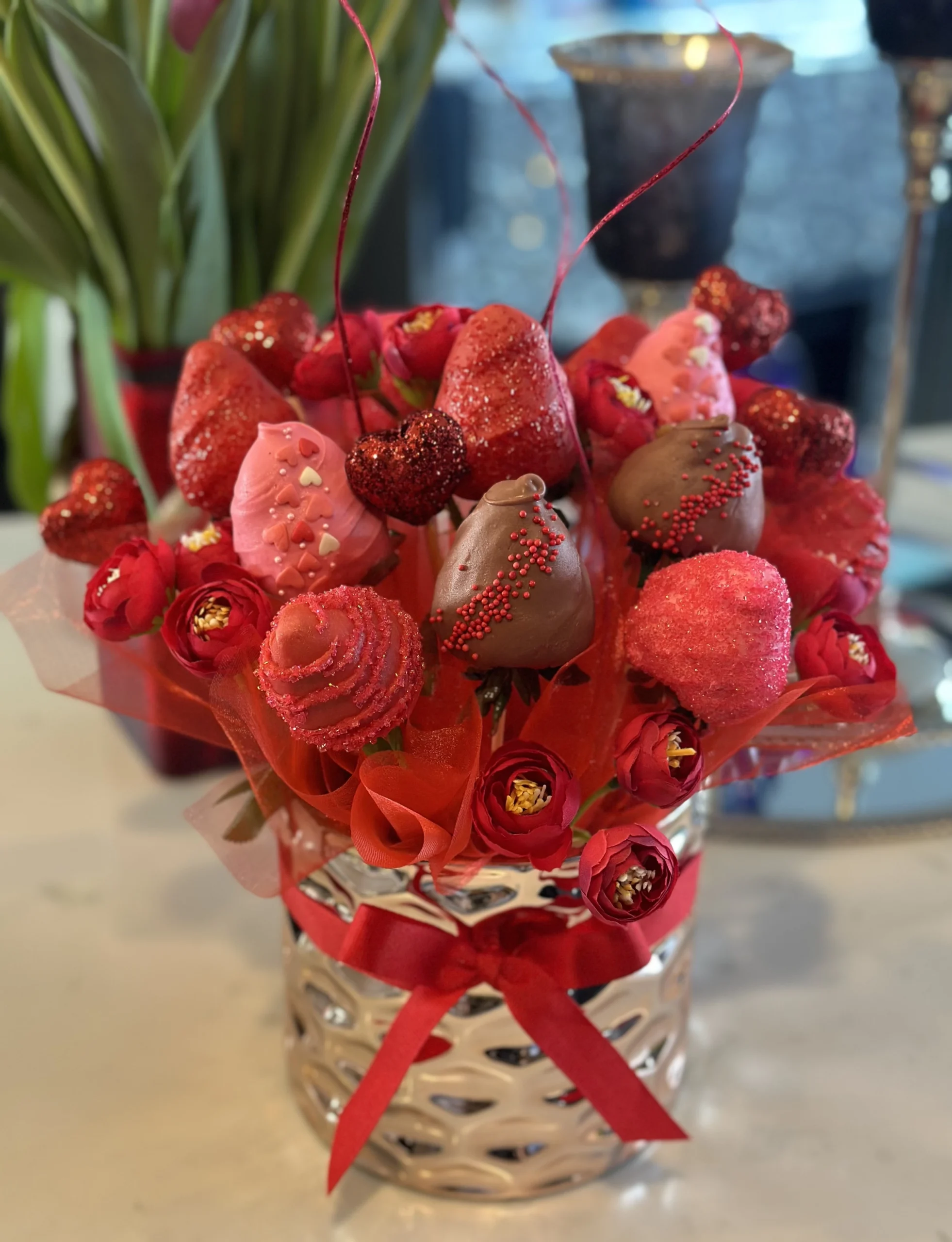 Chocolate Strawberry Floral