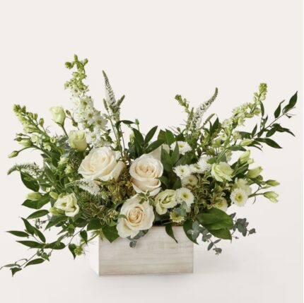 White Rose Bouquet Box