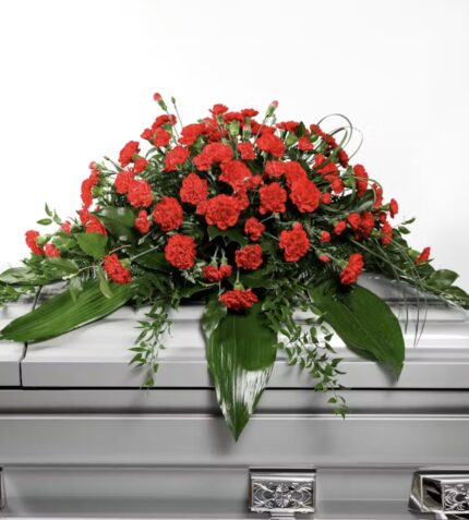 Red Carnation Casket