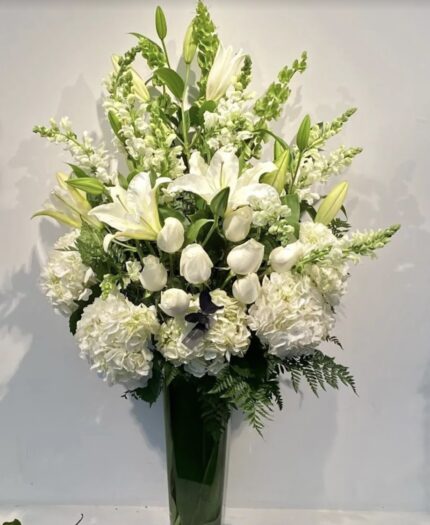White Sympathy Flowers