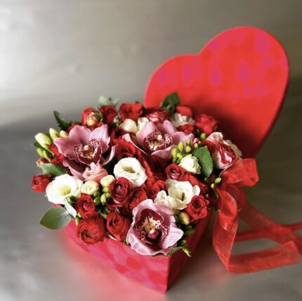 Heart Shaped Flower Box