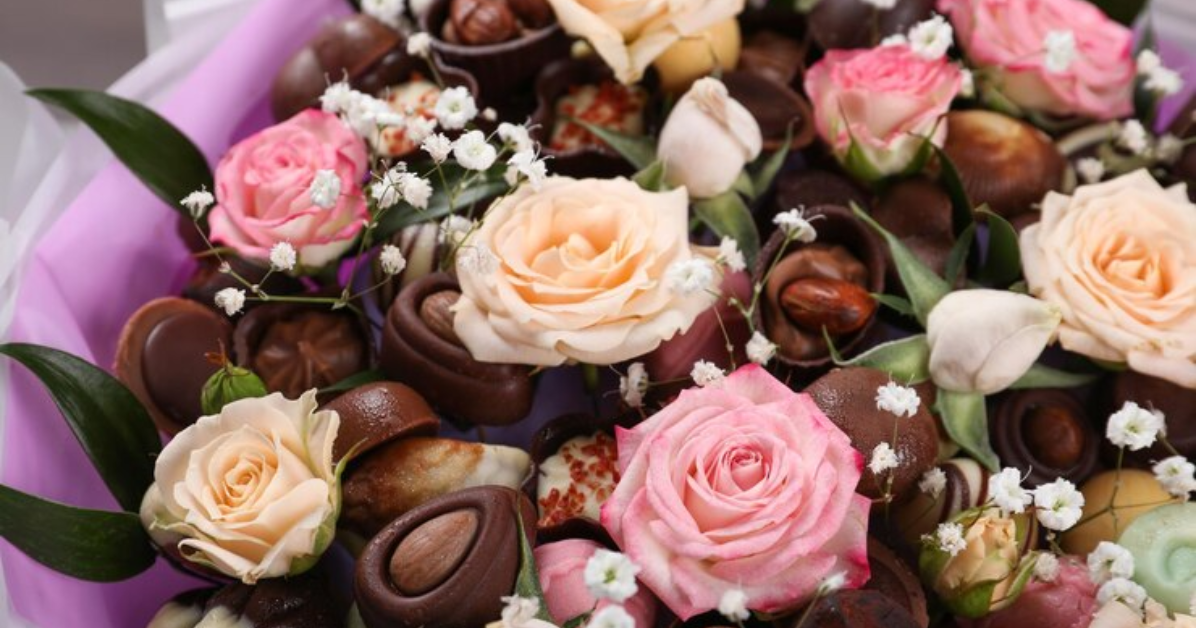 Pink Floral Chocolate Bouquet