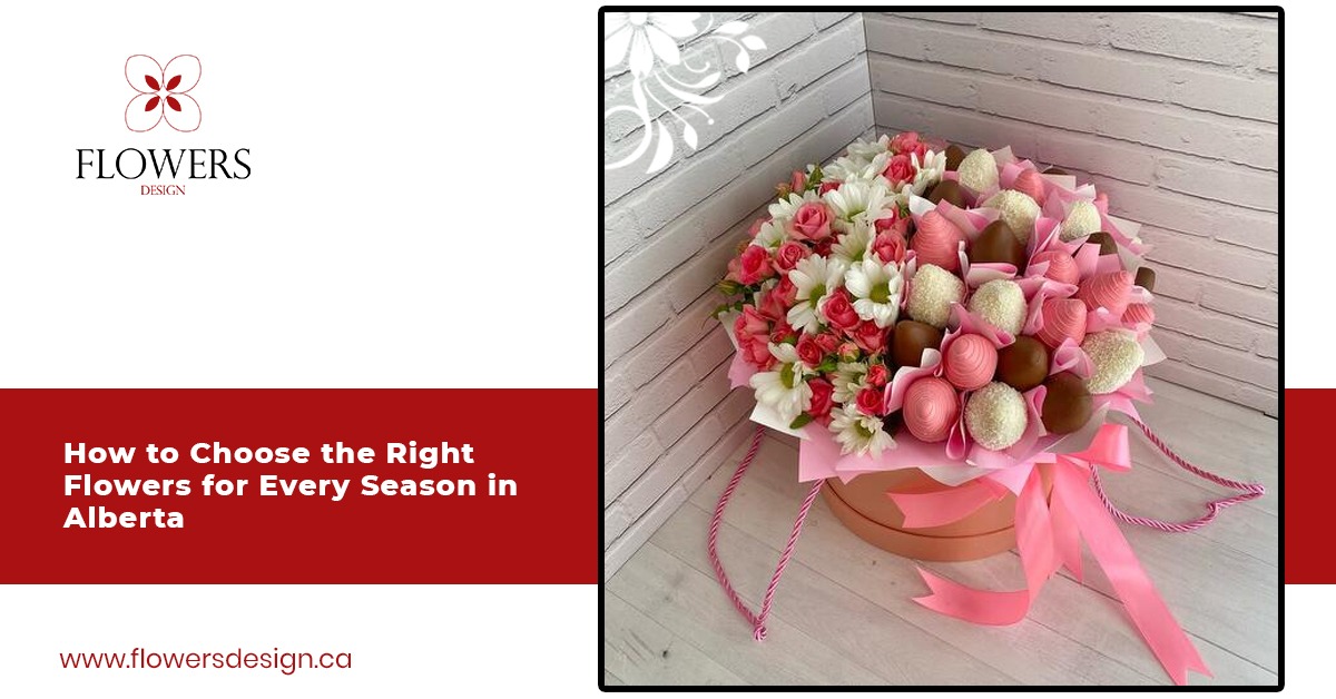 Seasonal flowers in Alberta arranged in a pink floral bouquet